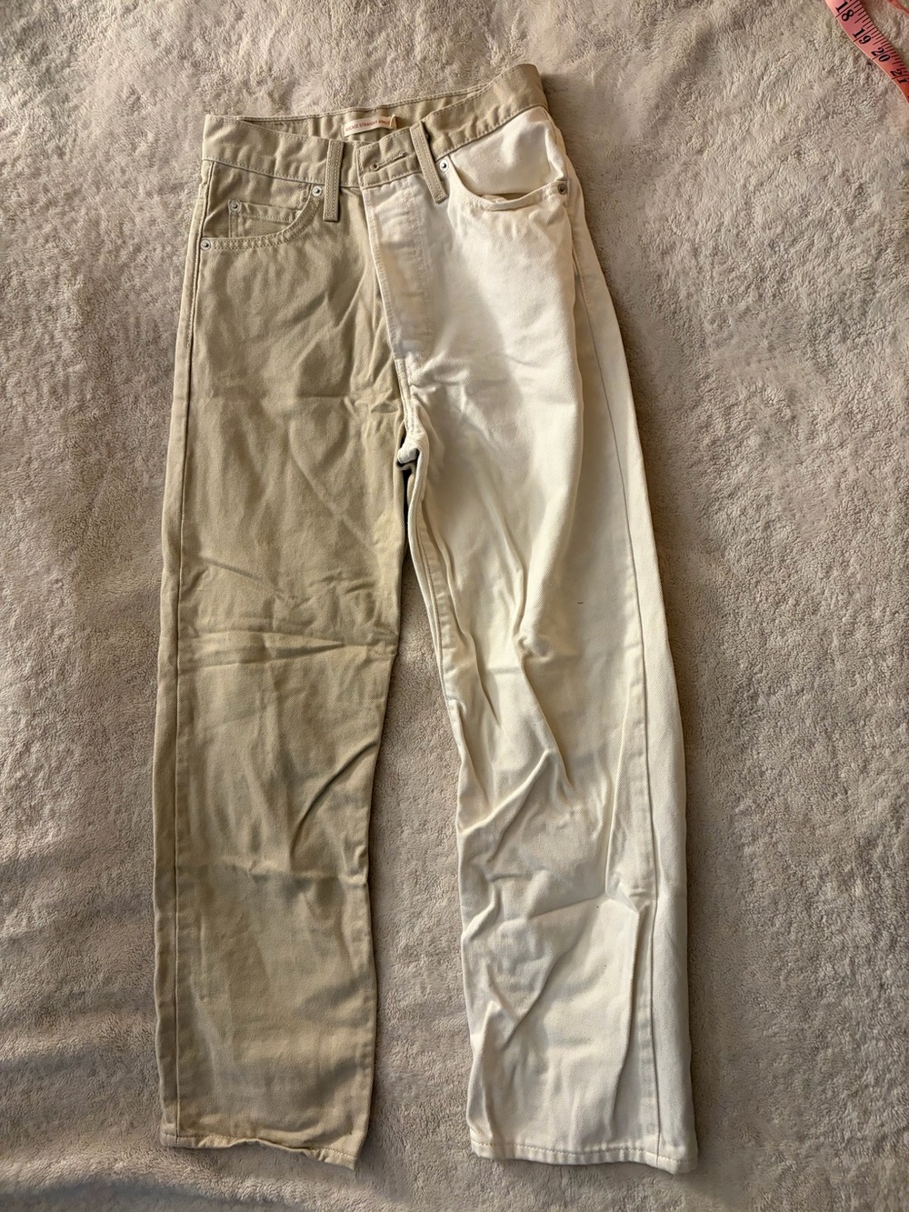 Levi's Two-Tone Beige & Cream Chinos